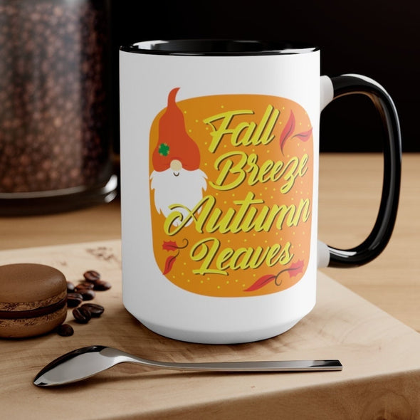 Fall Gnome Accent Mug with Straw - Autumn Travel Cup - Fall Gifts for Her - Smooth Printed Design on Both Sides