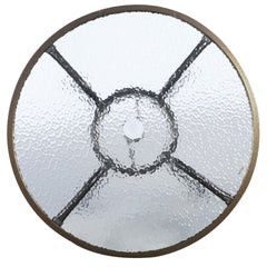 Patio Steel Round Table with Umbrella Holes for Outdoor