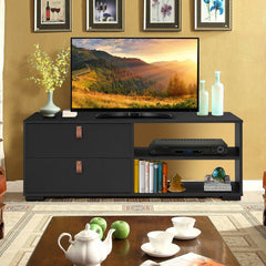 Entertainment Media TV Stand with Drawers This stylish TV stand will add plenty of storage Made of premium engineered wood, our TV stand is