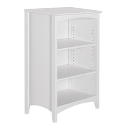 White Standard Bookcase Space-Efficient While Providing you with the Storage that you Need Multi-Step Bookcase