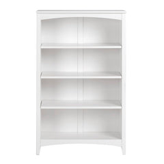 White Standard Bookcase Space-Efficient While Providing you with the Storage that you Need Multi-Step Bookcase