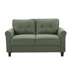 Rolled Arm Loveseat and Square Legs for Entryway, Living Room, Bedroom Perfect for any Space