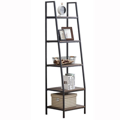 Bookcase Five Open Shelves Display Your Favorite Reads, Potted Plants, Keepsakes Perfectly Fits your Living Room, Bedroom, Dining Room