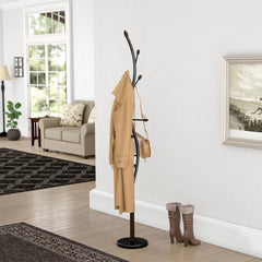 9 Hook Freestanding Coat Rack in Black Storage Solution, This Coat Rack is The Perfect Finishing Touch for Any Entryway