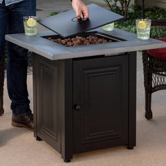 Sabina Steel Propane Fire Pit Table