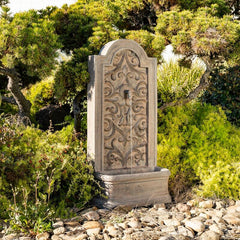 Polystone Capistrano Fountain Look of an Old World Water Spigot, This Fountain Has a Large Water Basin That Creates Robust Sound