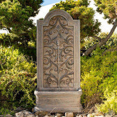 Polystone Capistrano Fountain Look of an Old World Water Spigot, This Fountain Has a Large Water Basin That Creates Robust Sound