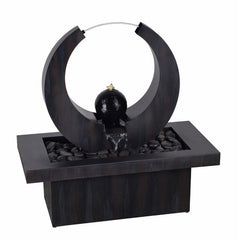 Metal Fountain with Light Geometric Form Creates a Modern, Abstract Look for your Contemporary Backyard