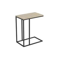 Chesser End Table Crafted of solid and manufactured wood in a stylish woodgrain finish for a reclaimed look, the tabletop strikes