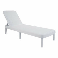 Long Reclining Single Chaise Durable Against All Weather Elements. Resistant To Rain, Snow, UV Rays, Water, Mold and Mildew