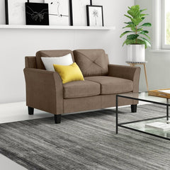 Flared Arm Loveseat Two-Seat Option Fit Your Space and Style Foam Cushions and Curved Arms Relax in Pure Comfort