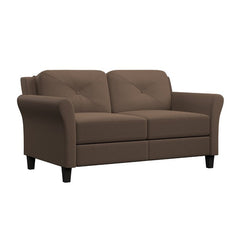 Flared Arm Loveseat Two-Seat Option Fit Your Space and Style Foam Cushions and Curved Arms Relax in Pure Comfort