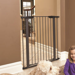 Steel Pressure Mounted Pet Gate Keep Your Pet Safe And Sound with This Freestanding Pet Gate Place It At The Entrance of Your Living Room