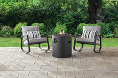 Mainstays 23-Inch Round Pillar Propane Gas Outdoor Fire Pit