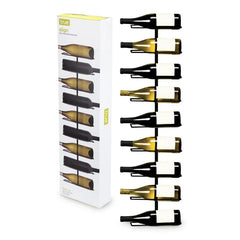 Align Wall Mounted Wine Bottle Rack in Black