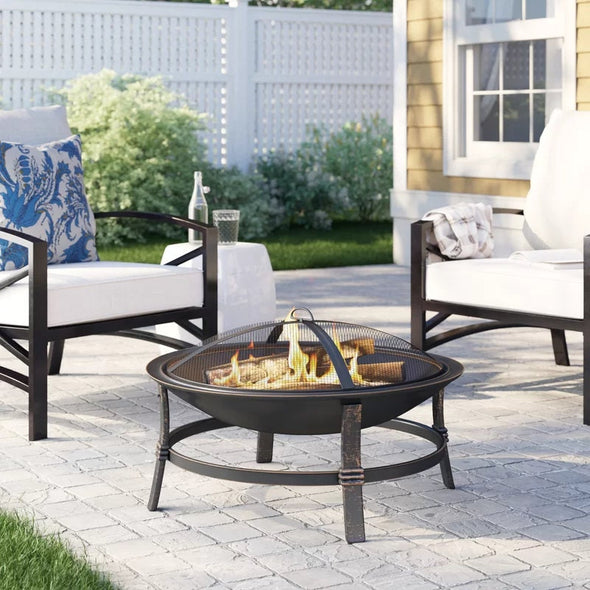 Steel Wood Burning Fire Pit Summer fire pit featuring Airflow™ technology. This Airflow