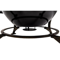 Joliet Steel Wood Burning Fire Pit burning fire pit is styled with industrial rivets that will enhance any backyard patio