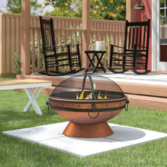 Hurst Steel Wood Burning Fire Pit Fire Pit is the perfect addition to your backyard, patio, cabin, campground or vacation home