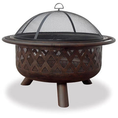 Steel Wood Burning Fire Pit fireplace to your patio, deck or backyard