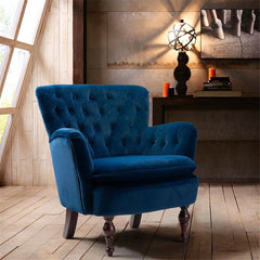 Tufted Velvet Armchair This Elegant Accent Chair Updates The Classic Armchair with Dramatic Curves and Embracing Comfort