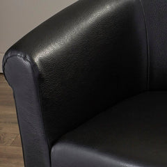 Barrel Chair Curved Back, Rolled Arms, and Plastic Tound Tapered Legs Foam Cushioning Provides Comfort and Support