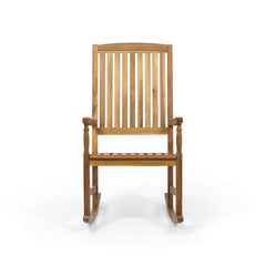 Teak Outdoor Rocking Solid Wood Chair Rocking Chair That Allows You To Set up a Cozy Corner for Well-Deserved Relaxation