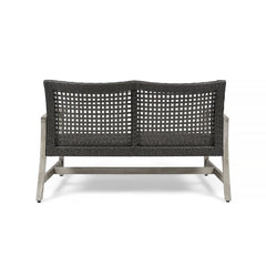 Bedingfield Outdoor Loveseat Small Two-Seater Sofa is Perfect as a Cozy Spot, Weather-Resistant Perfect for an Organic Outdoor Look