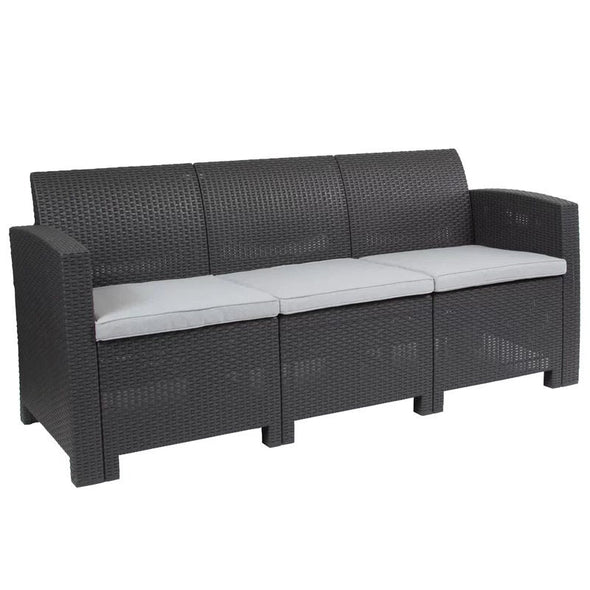 Outdoor Patio Sofa Create an Amazing Outdoor Space with this Comfortable and Stylish Patio Sofa Zipper Removable for Washing Purposes