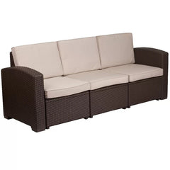 Outdoor Patio Sofa with Cushions Amazing Outdoor Space with this Comfortable and Stylish Chocolate Brown Patio Sofa