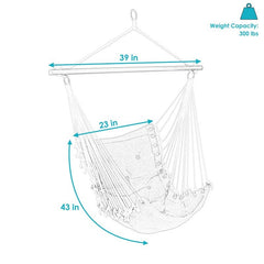 Gray, Red Porch Swing Perfect for Outdoor, Indoor Hanging Hammock Chair