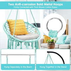 Porch Swing Relax and Rejuvenate with this Hammock Chair This Hanging Hammock Swing is Perfect for a Quick Snooze or a Leisurely