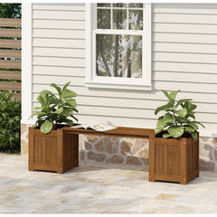 Wooden Planter with Bench Perfect for Rose Bushes, Or Any Other Plants, Outdoor