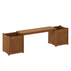 Wooden Planter with Bench Perfect for Rose Bushes, Or Any Other Plants, Outdoor