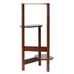 Brown Rectangular Multi-Tiered Bamboo Plant Stand 3 Tier Shelve Perfect for Organizing and Displaying Everything From Thriving House Plants