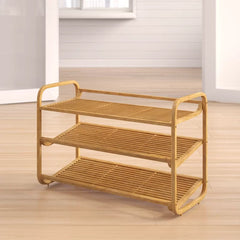 3 Tier 12 Pair Shoe Rack Perfect for Helping Organize any Entryway, This Shoe Rack Features Three Tiers of Shelving Organizing