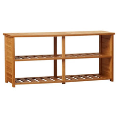 10-Pair Bamboo Shoe Storage Bench