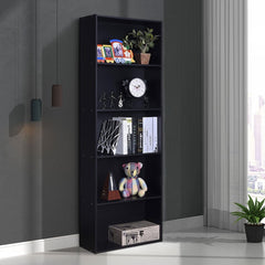 5-Shelf Storage Bookcase Modern Multi-Functional Display Cabinet