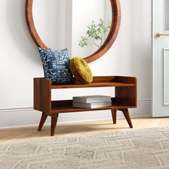 Uwais Solid Wood Shoe Storage Bench