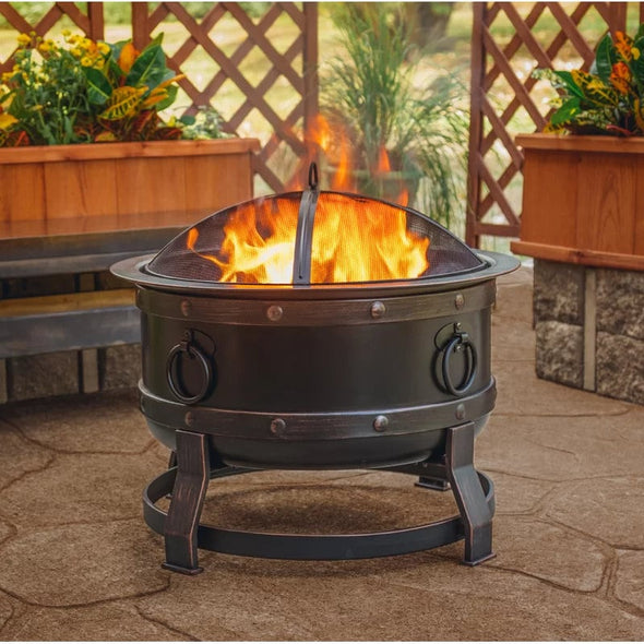 Trollinger Steel Wood Burning Fire Pit