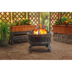 Trollinger Steel Wood Burning Fire Pit