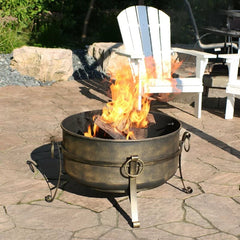 Flanigan Steel Wood Burning Fire Pit