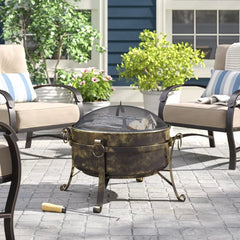 Flanigan Steel Wood Burning Fire Pit