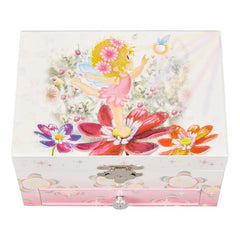 Girl's Musical Ballerina Rectangle Jewelry Box