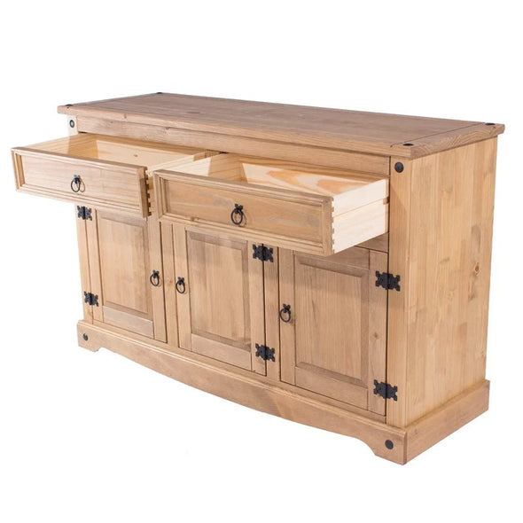 Christensen 51.97'' Wide 2 Drawer Pine Solid Wood