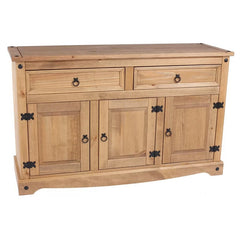 Christensen 51.97'' Wide 2 Drawer Pine Solid Wood