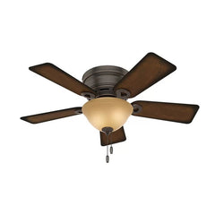 42'' Conroy 5 - Blade Flush Mount Ceiling Fan with Pull Chain and Light Kit Included