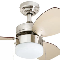 30'' Charlack 3 - Blade LED Standard Ceiling Fan with Pull Chain and Light Kit Included