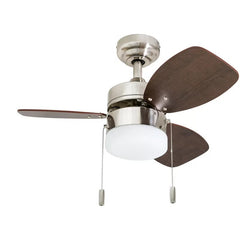 30'' Charlack 3 - Blade LED Standard Ceiling Fan with Pull Chain and Light Kit Included