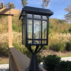 Dallon 14'' H Solar Powered Multi-Mount Lantern Head