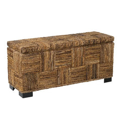 Cendejas Wicker Flip Top Storage Bench